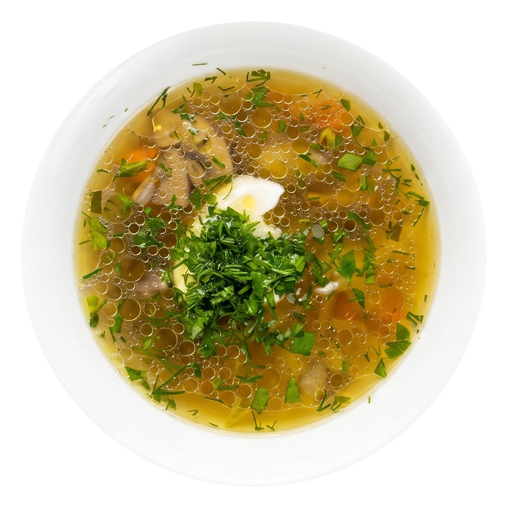 Суп картофельный с грибами